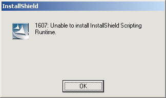 1607 error message